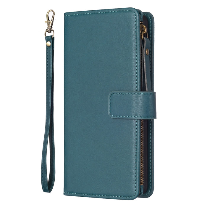 9 ranuras para tarjetas con cremallera, funda de cuero con tapa para teléfono, For Xiaomi Redmi Note 13 Pro 4G Global, For Xiaomi Poco M6 Pro 4G, For Xiaomi Redmi Note 13 4G Global, For Xiaomi Redmi Note 13, For Xiaomi Redmi 13C                        ...