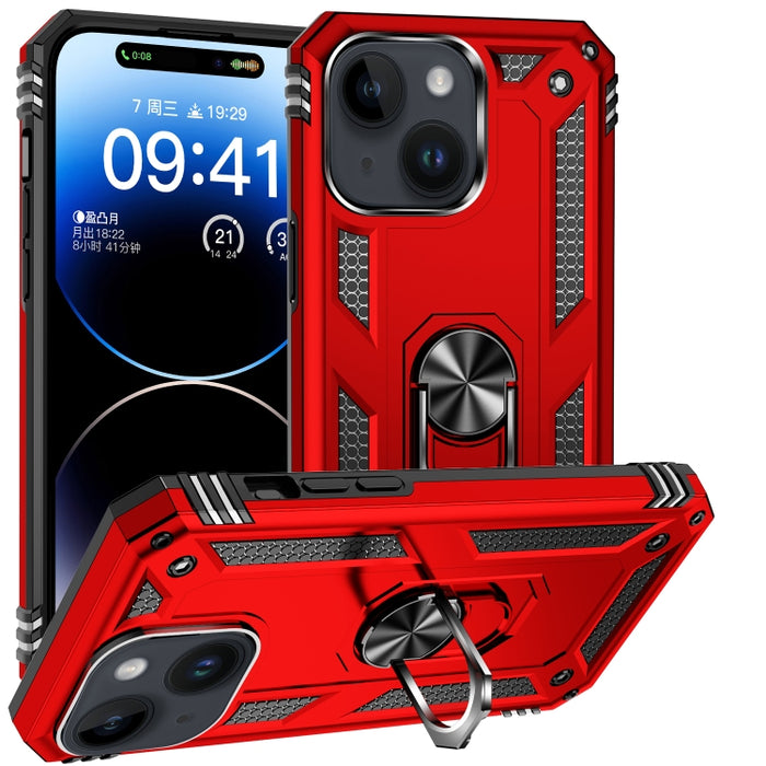 Funda para teléfono TPU + PC a prueba de golpes con soporte