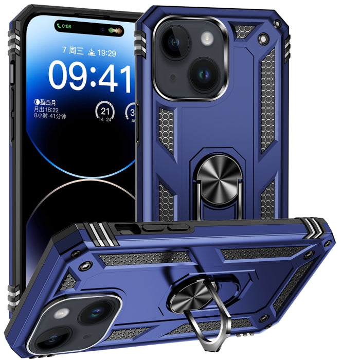 Funda para teléfono TPU + PC a prueba de golpes con soporte