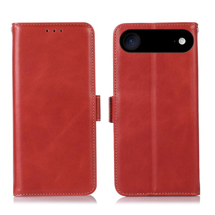 Estuche para teléfono de cuero de vaca con capa superior de Crazy Horse