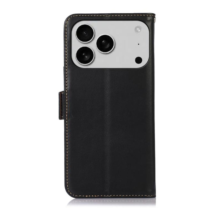 Estuche para teléfono de cuero de vaca con capa superior de Crazy Horse