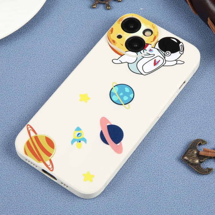 Estuche para teléfono TPU con patrón de astronauta Hug Moon
