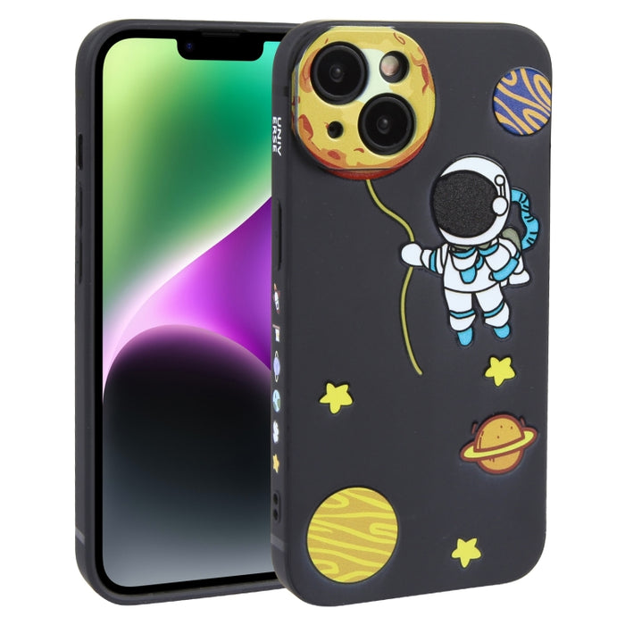 Estuche para teléfono TPU con patrón de astronauta Hug Moon