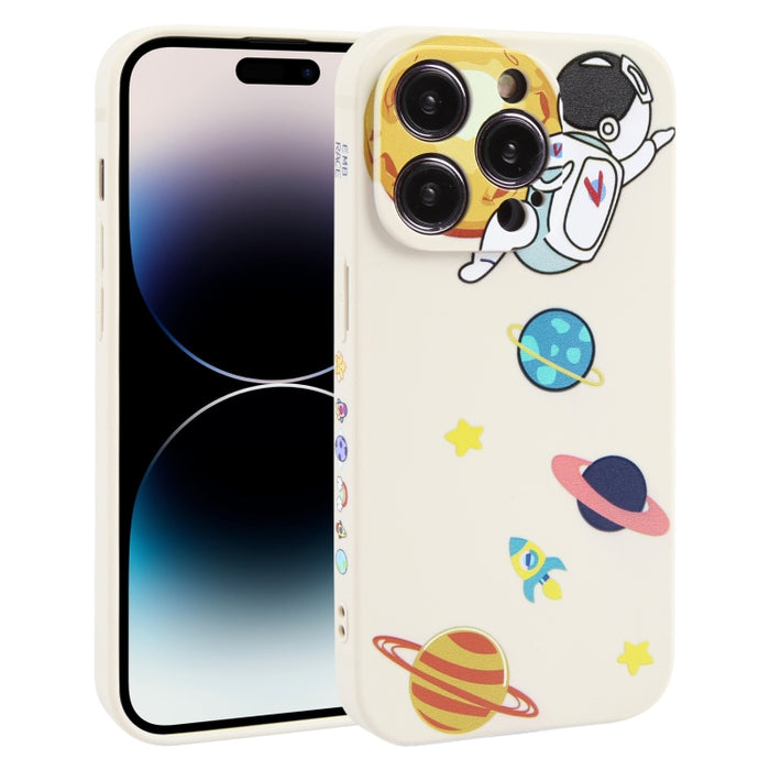 Estuche para teléfono TPU con patrón de astronauta Hug Moon
