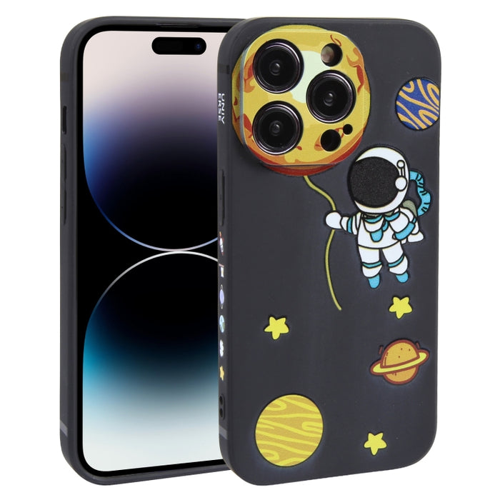 Estuche para teléfono TPU con patrón de astronauta Hug Moon