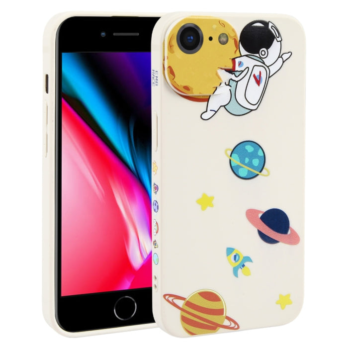 Estuche para teléfono TPU con patrón de astronauta Hug Moon