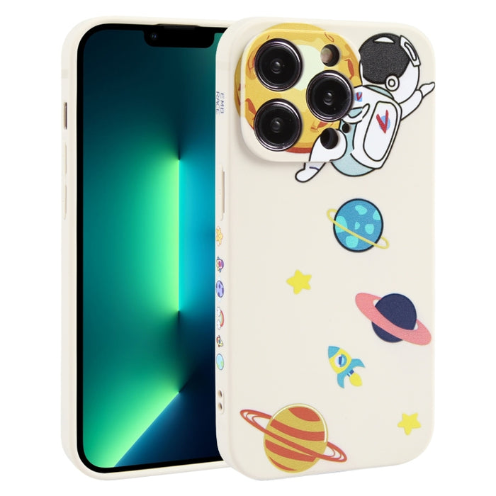 Estuche para teléfono TPU con patrón de astronauta Hug Moon
