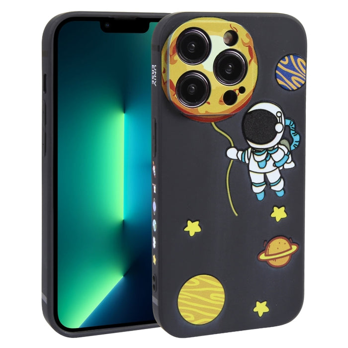 Estuche para teléfono TPU con patrón de astronauta Hug Moon