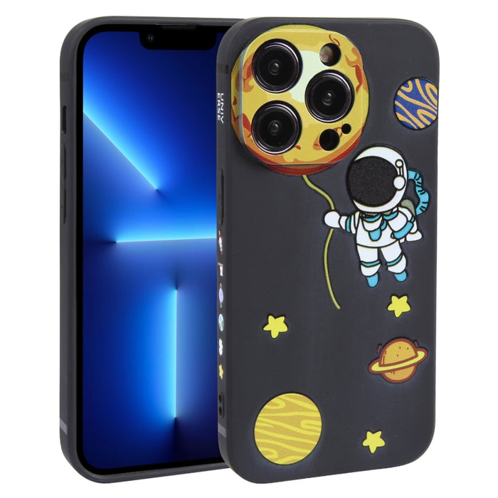 Estuche para teléfono TPU con patrón de astronauta Hug Moon