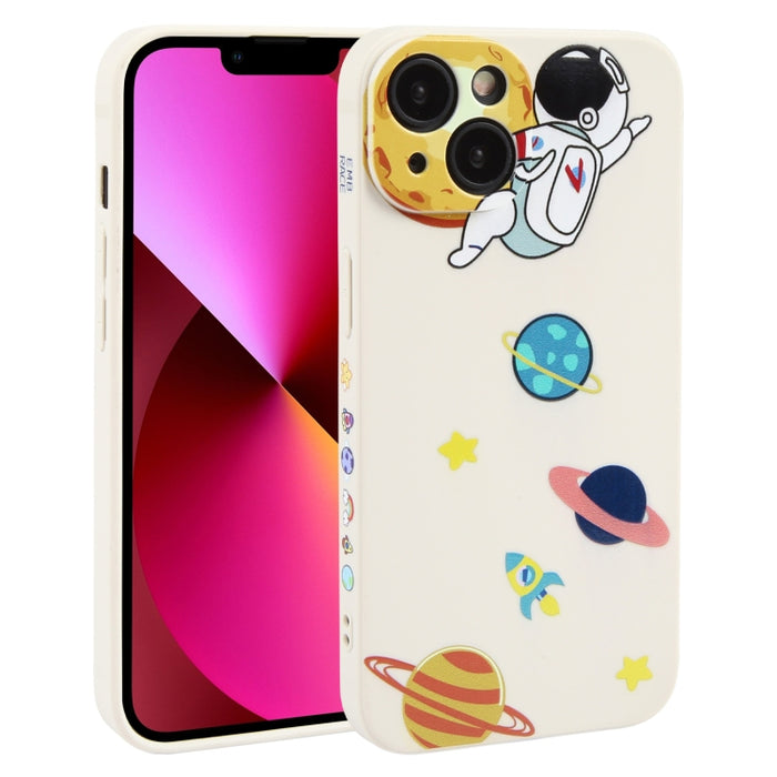 Estuche para teléfono TPU con patrón de astronauta Hug Moon