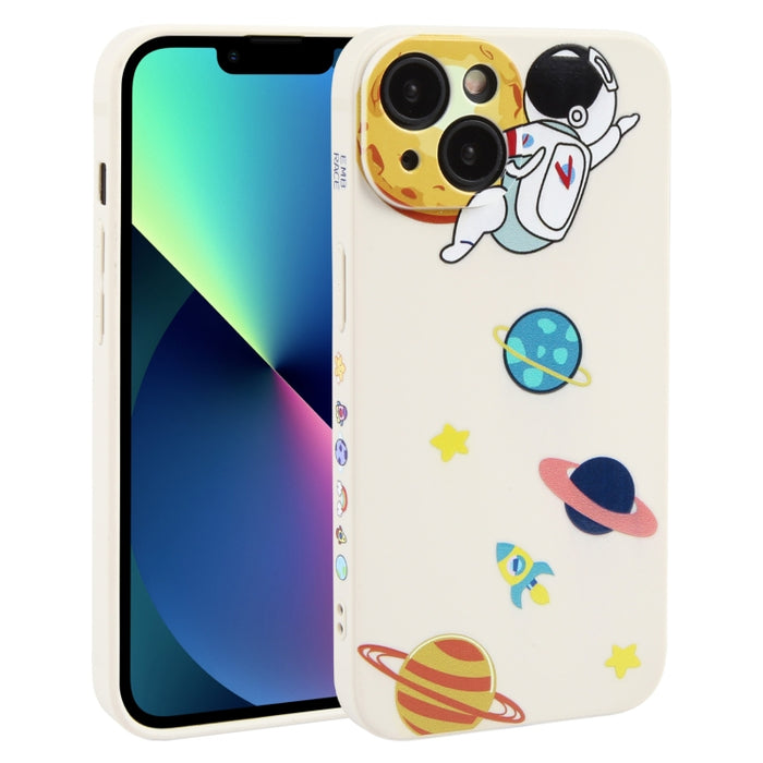 Estuche para teléfono TPU con patrón de astronauta Hug Moon