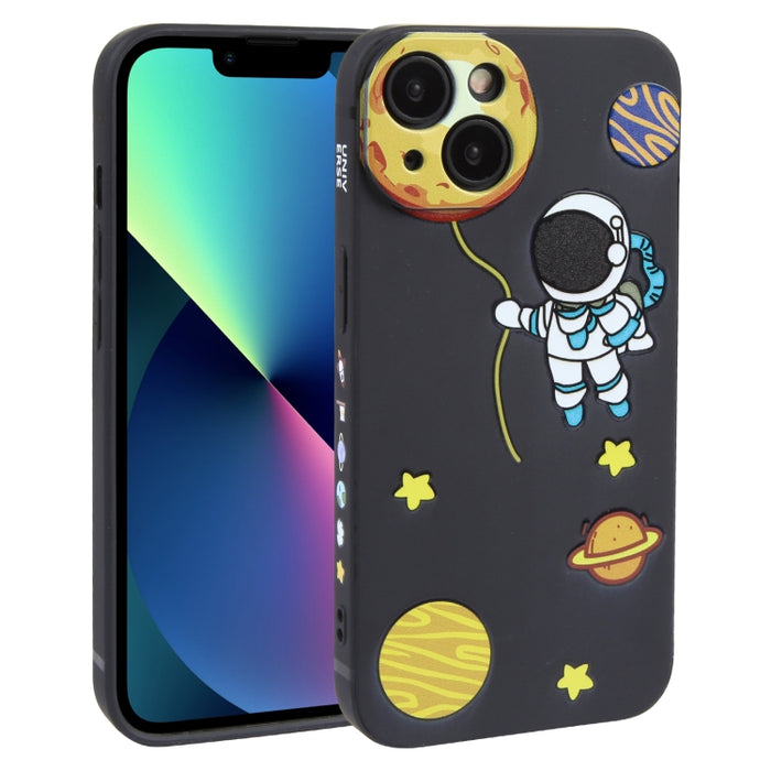 Estuche para teléfono TPU con patrón de astronauta Hug Moon