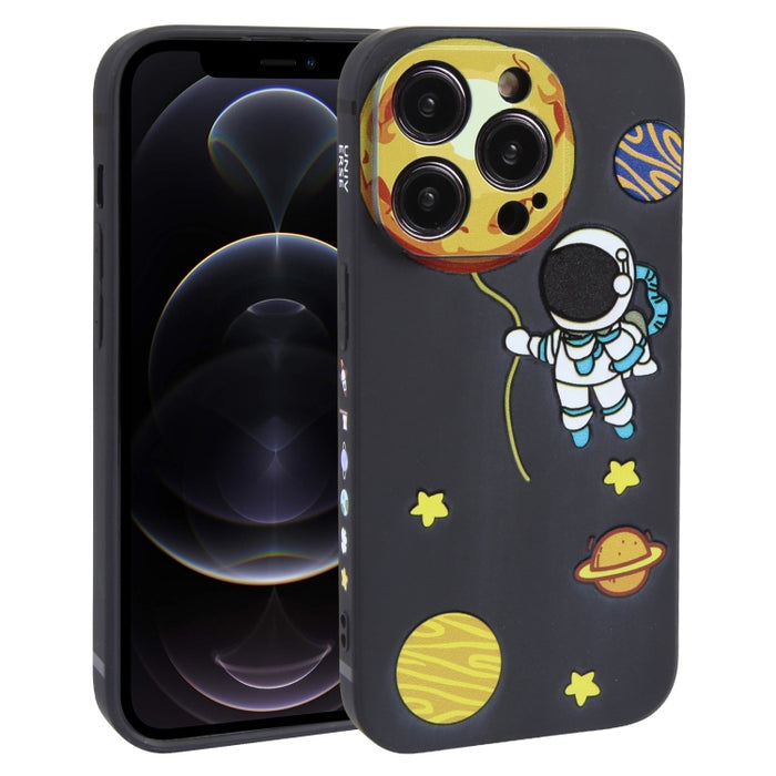 Estuche para teléfono TPU con patrón de astronauta Hug Moon