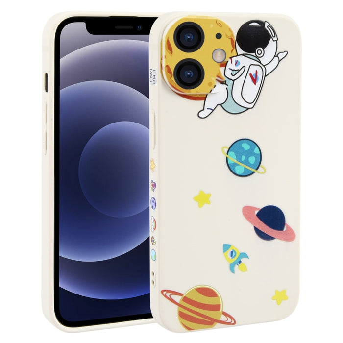 Estuche para teléfono TPU con patrón de astronauta Hug Moon