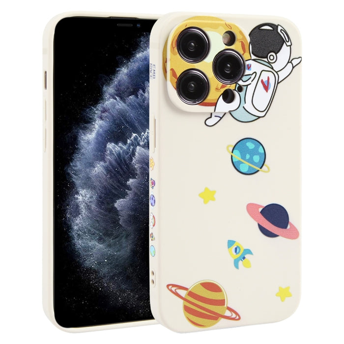 Estuche para teléfono TPU con patrón de astronauta Hug Moon