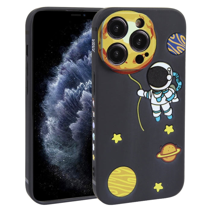 Estuche para teléfono TPU con patrón de astronauta Hug Moon