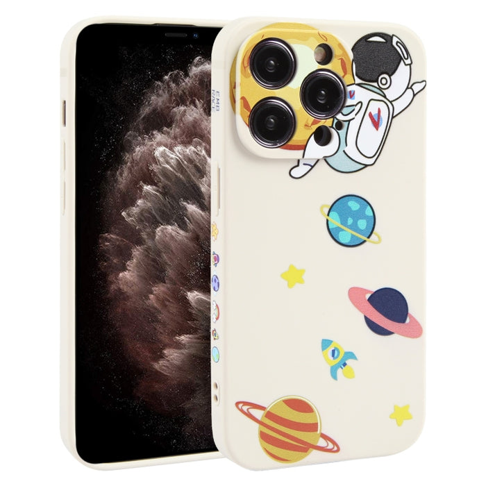 Estuche para teléfono TPU con patrón de astronauta Hug Moon