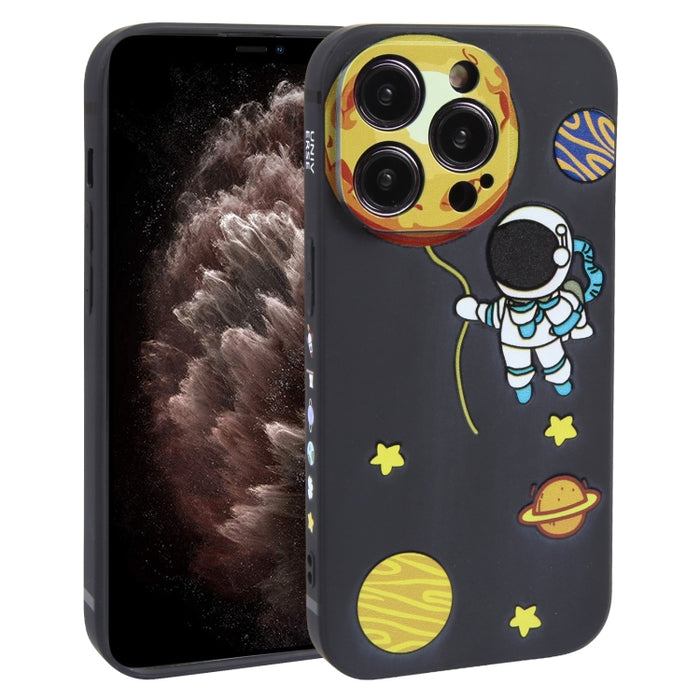 Estuche para teléfono TPU con patrón de astronauta Hug Moon