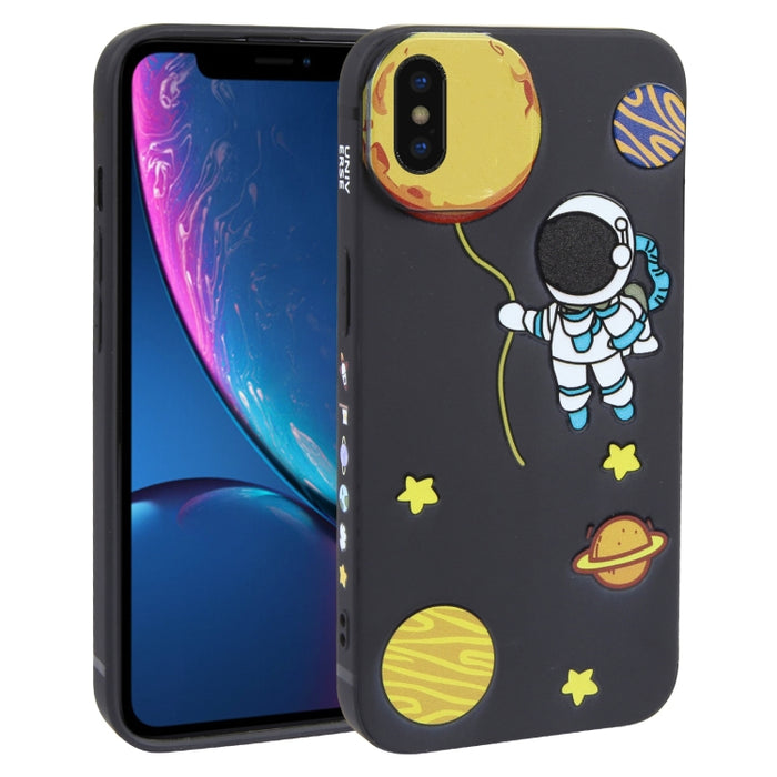 Estuche para teléfono TPU con patrón de astronauta Hug Moon
