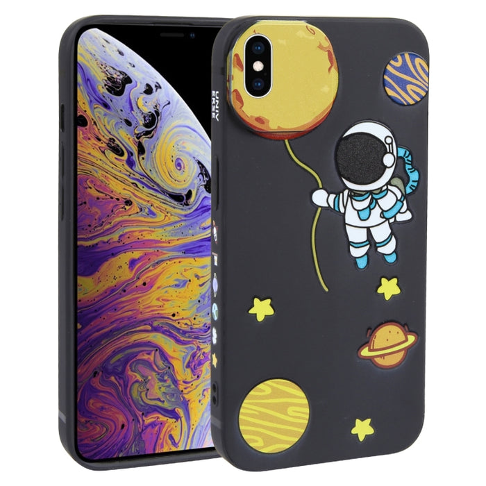 Estuche para teléfono TPU con patrón de astronauta Hug Moon