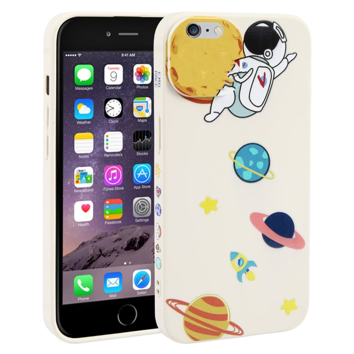 Estuche para teléfono TPU con patrón de astronauta Hug Moon