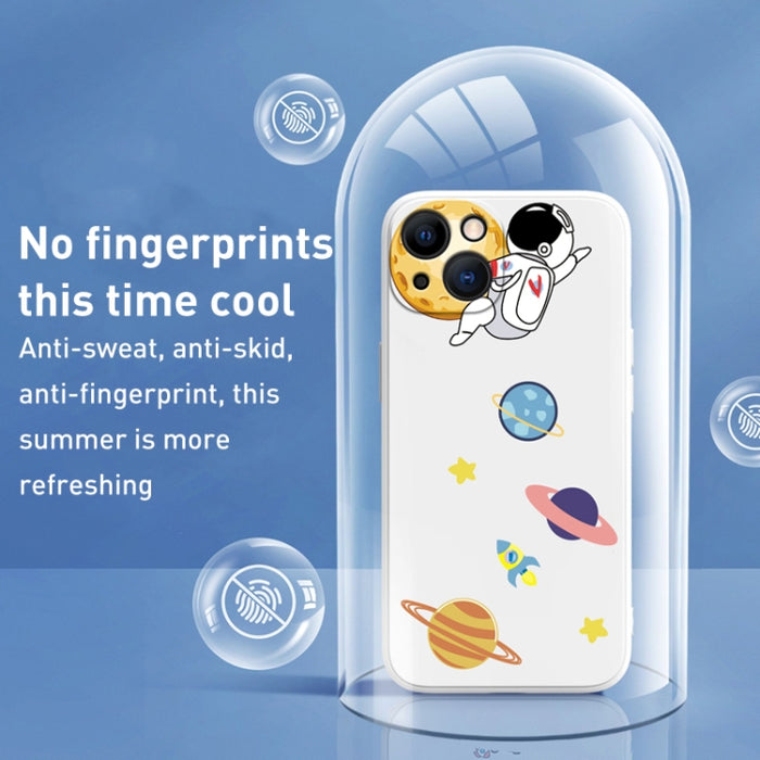 Estuche para teléfono TPU con patrón de astronauta Hug Moon