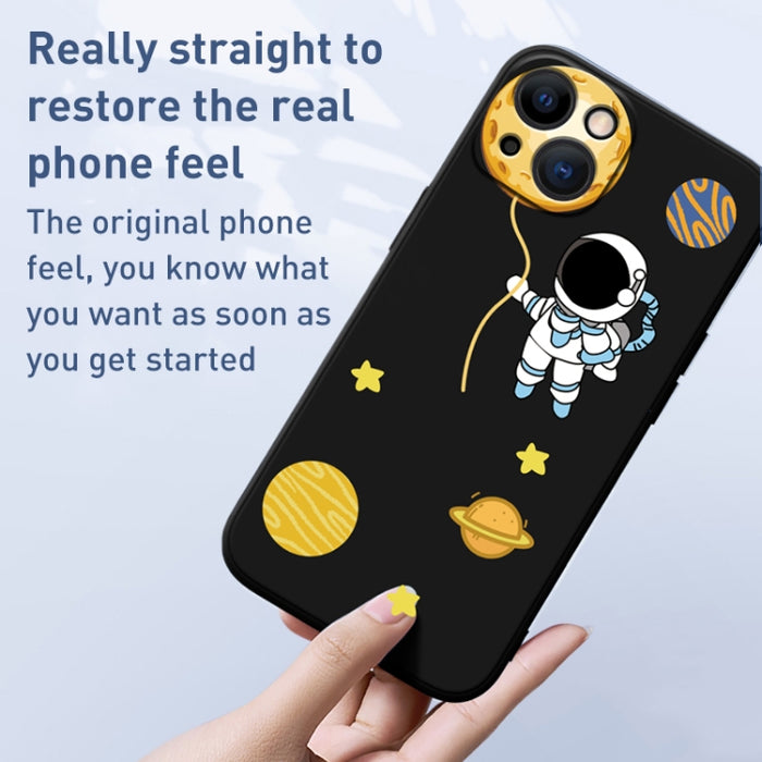Estuche para teléfono TPU con patrón de astronauta Hug Moon