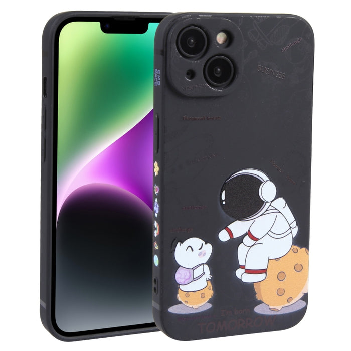 Estuche para teléfono TPU esmerilado con patrón de astronauta