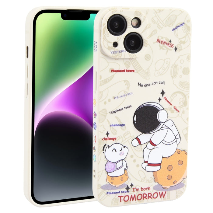 Estuche para teléfono TPU esmerilado con patrón de astronauta