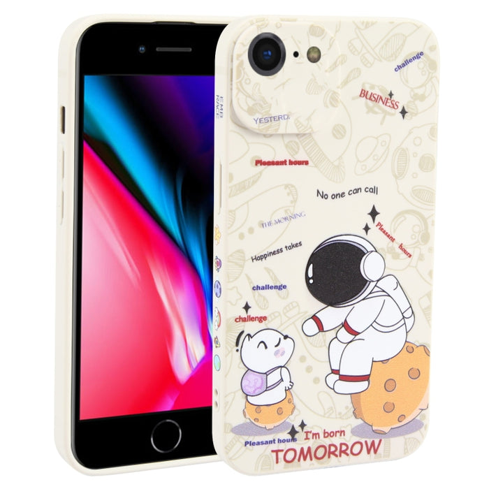 Estuche para teléfono TPU esmerilado con patrón de astronauta