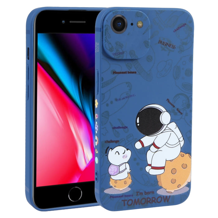 Estuche para teléfono TPU esmerilado con patrón de astronauta