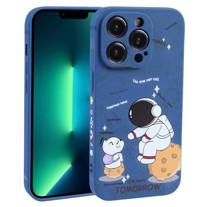 Estuche para teléfono TPU esmerilado con patrón de astronauta