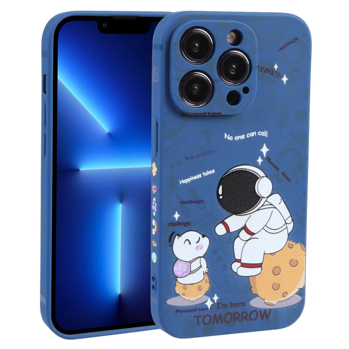 Estuche para teléfono TPU esmerilado con patrón de astronauta