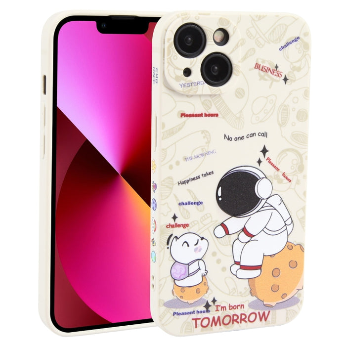 Estuche para teléfono TPU esmerilado con patrón de astronauta
