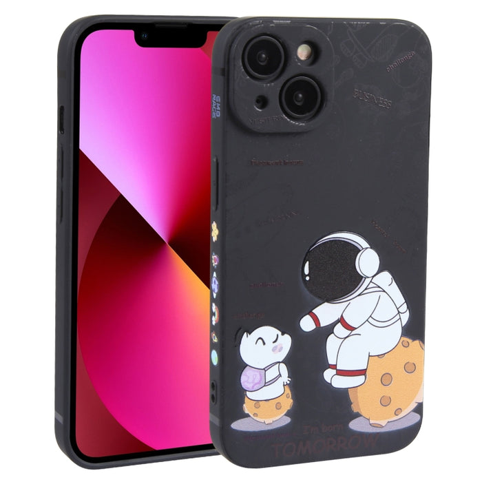 Estuche para teléfono TPU esmerilado con patrón de astronauta