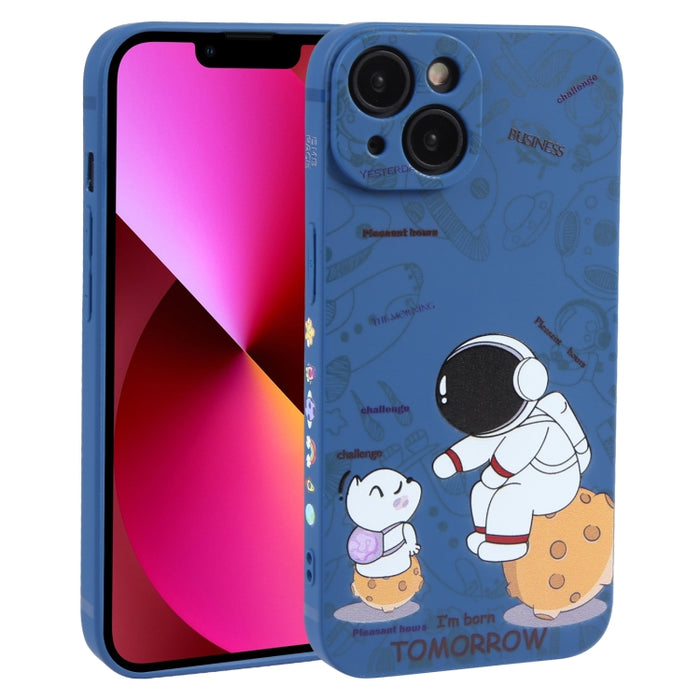 Estuche para teléfono TPU esmerilado con patrón de astronauta