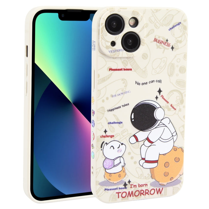 Estuche para teléfono TPU esmerilado con patrón de astronauta
