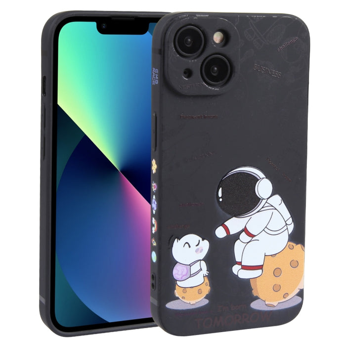 Estuche para teléfono TPU esmerilado con patrón de astronauta