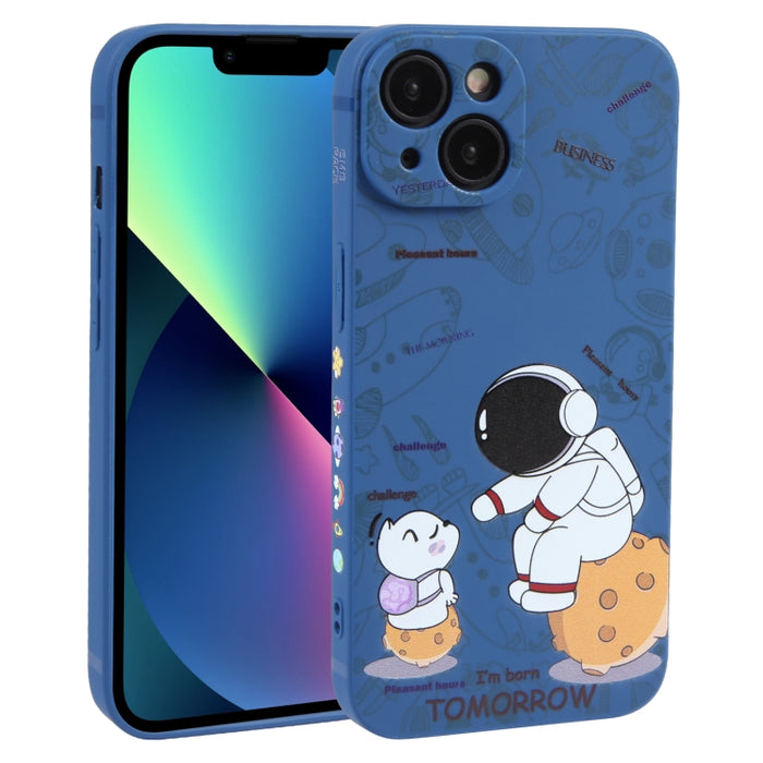Estuche para teléfono TPU esmerilado con patrón de astronauta