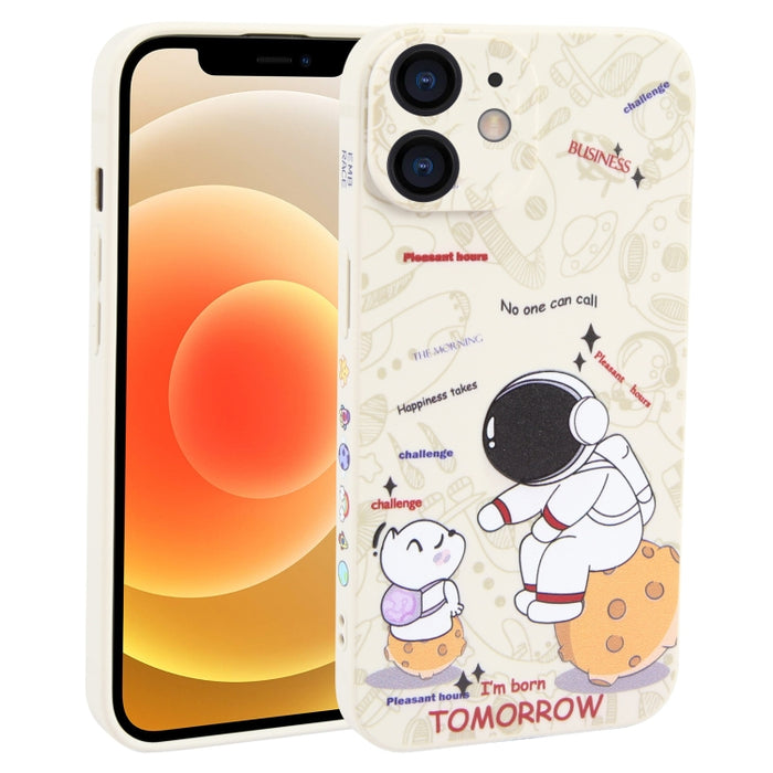 Estuche para teléfono TPU esmerilado con patrón de astronauta