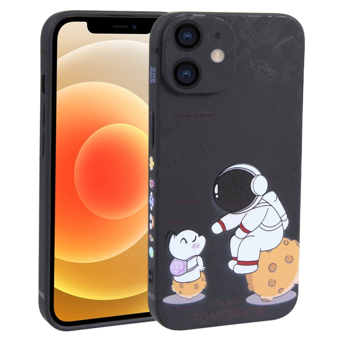 Estuche para teléfono TPU esmerilado con patrón de astronauta
