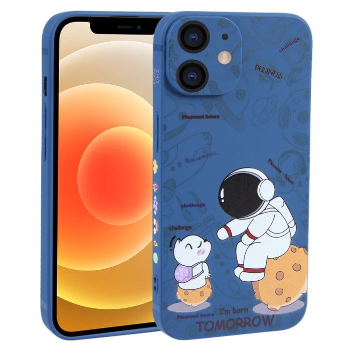 Estuche para teléfono TPU esmerilado con patrón de astronauta