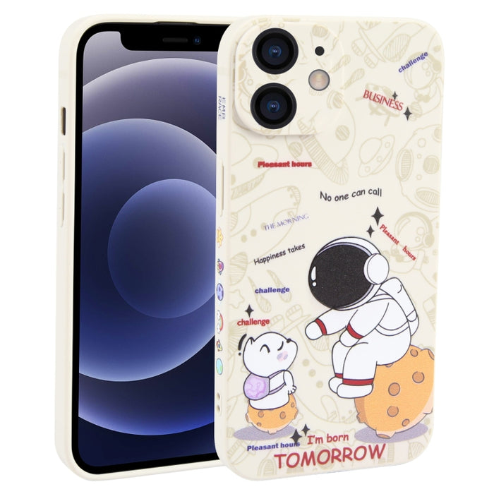 Estuche para teléfono TPU esmerilado con patrón de astronauta