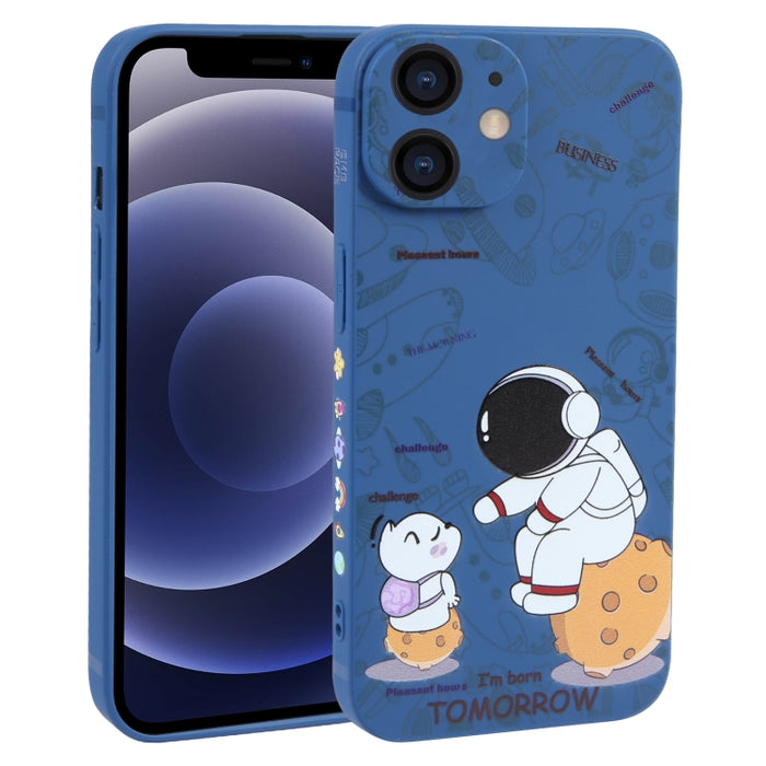 Estuche para teléfono TPU esmerilado con patrón de astronauta