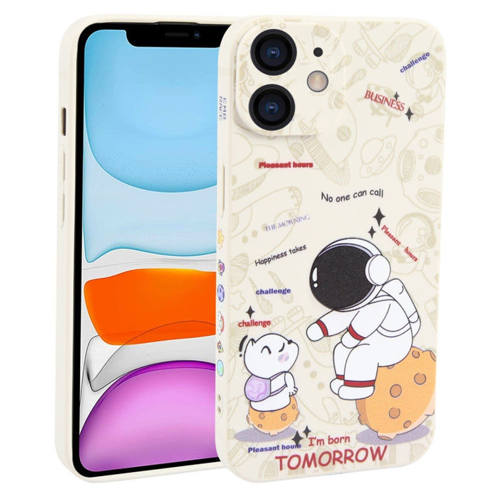 Estuche para teléfono TPU esmerilado con patrón de astronauta