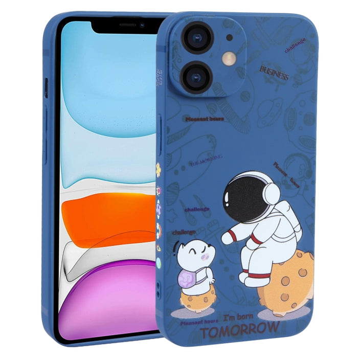 Estuche para teléfono TPU esmerilado con patrón de astronauta