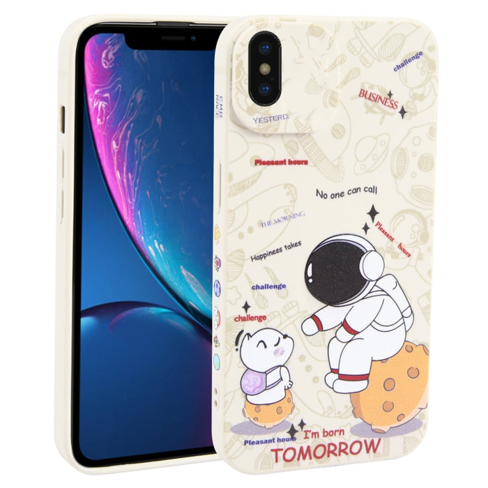 Estuche para teléfono TPU esmerilado con patrón de astronauta