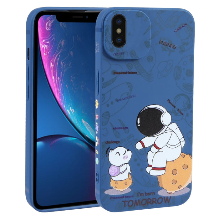 Estuche para teléfono TPU esmerilado con patrón de astronauta