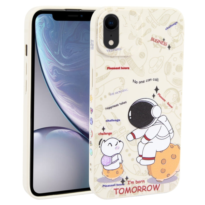 Estuche para teléfono TPU esmerilado con patrón de astronauta