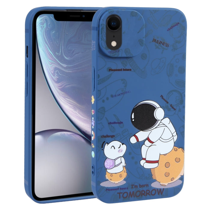 Estuche para teléfono TPU esmerilado con patrón de astronauta